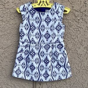 Target Genuine Kids Oshkosh Dress Blue and white Sz 2T Summer Easter